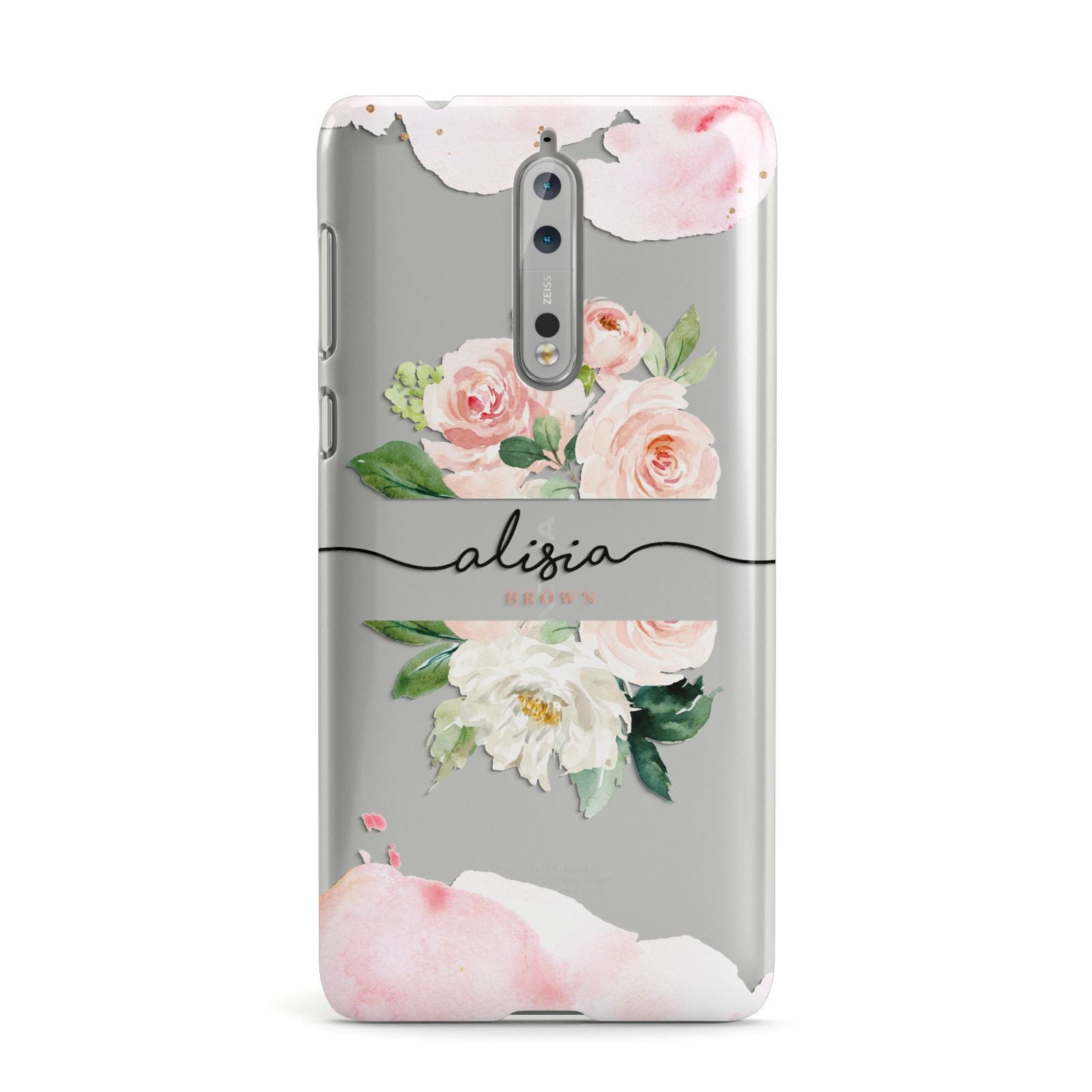 Pretty Roses Personalised Name Nokia Case – Dyefor