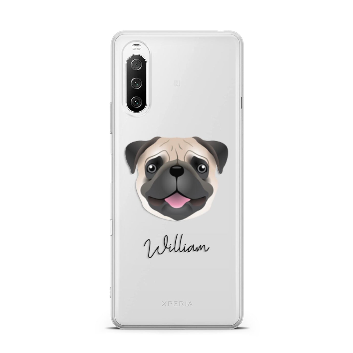 Pug Personalised Sony Xperia 10 III Case