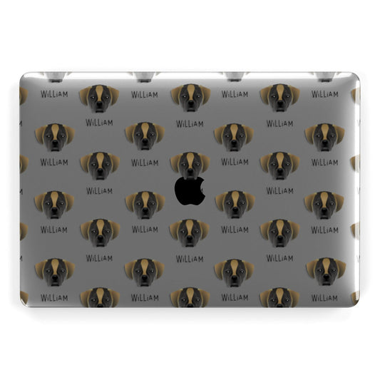 Puggle Icon with Name Apple MacBook Case