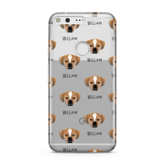 Puggle Icon with Name Google Pixel Case