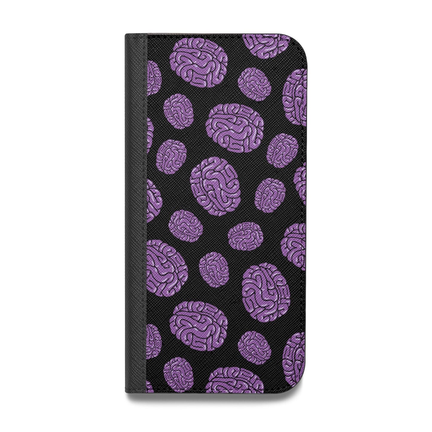 Purple Brains Vegan Leather Flip Samsung Case