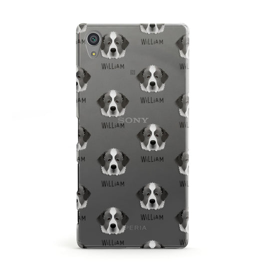 Pyrenean Mastiff Icon with Name Sony Xperia Case