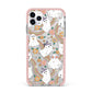 Rainbow Ghost iPhone 11 Pro Max Impact Pink Edge Case