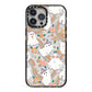 Rainbow Ghost iPhone 13 Pro Max Black Impact Case on Silver phone