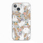 Rainbow Ghost iPhone 13 TPU Impact Case with White Edges