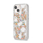 Rainbow Ghost iPhone 14 Glitter Tough Case Starlight Angled Image
