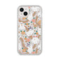 Rainbow Ghost iPhone 14 Plus Clear Tough Case Starlight