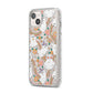 Rainbow Ghost iPhone 14 Plus Glitter Tough Case Starlight Angled Image