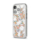 Rainbow Ghost iPhone 14 Pro Glitter Tough Case Silver Angled Image