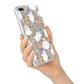 Rainbow Ghost iPhone 7 Plus Bumper Case on Silver iPhone Alternative Image
