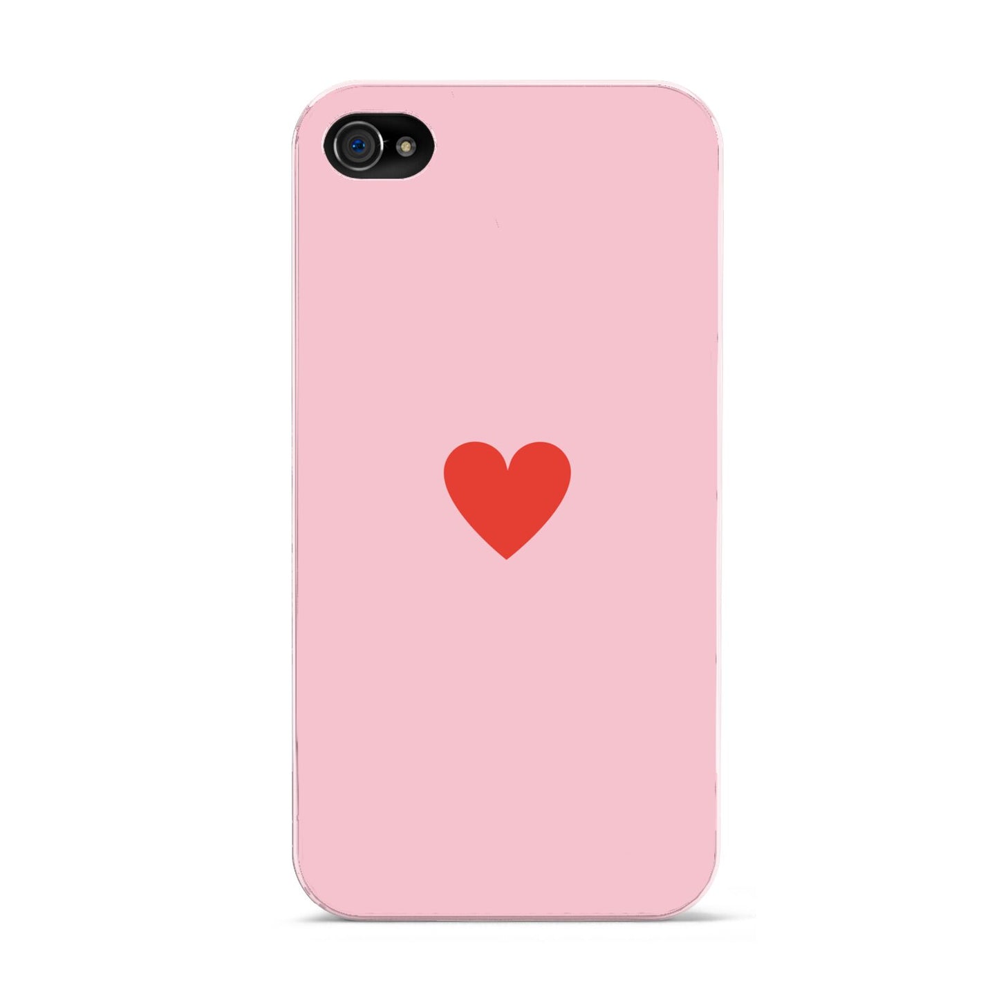 Red Heart Apple iPhone 4s Case