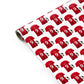 Red Personalised Football Shirt Name Number Personalised Gift Wrap