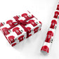 Red Personalised Football Shirt Name Number Personalised Wrapping Paper