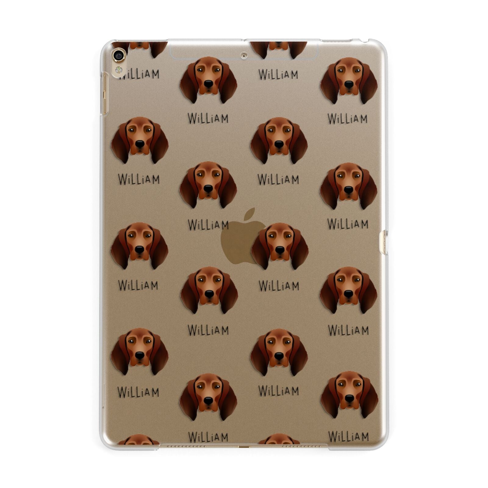 Redbone Coonhound Name Redbone Coonhound Icon With Name IPad Case