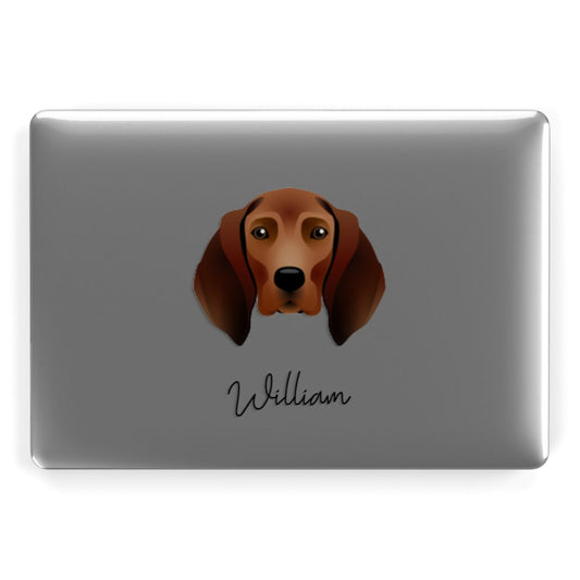 Redbone Coonhound Personalised Apple MacBook Case