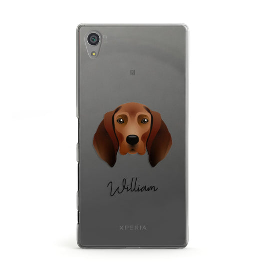 Redbone Coonhound Personalised Sony Xperia Case