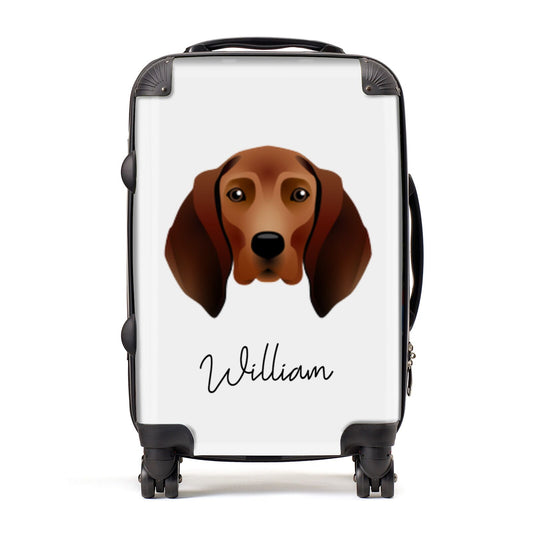 Redbone Coonhound Personalised Suitcase
