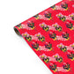 Retro Floral Valentine Personalised Gift Wrap