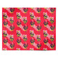 Retro Floral Valentine Personalised Wrapping Paper Alternative