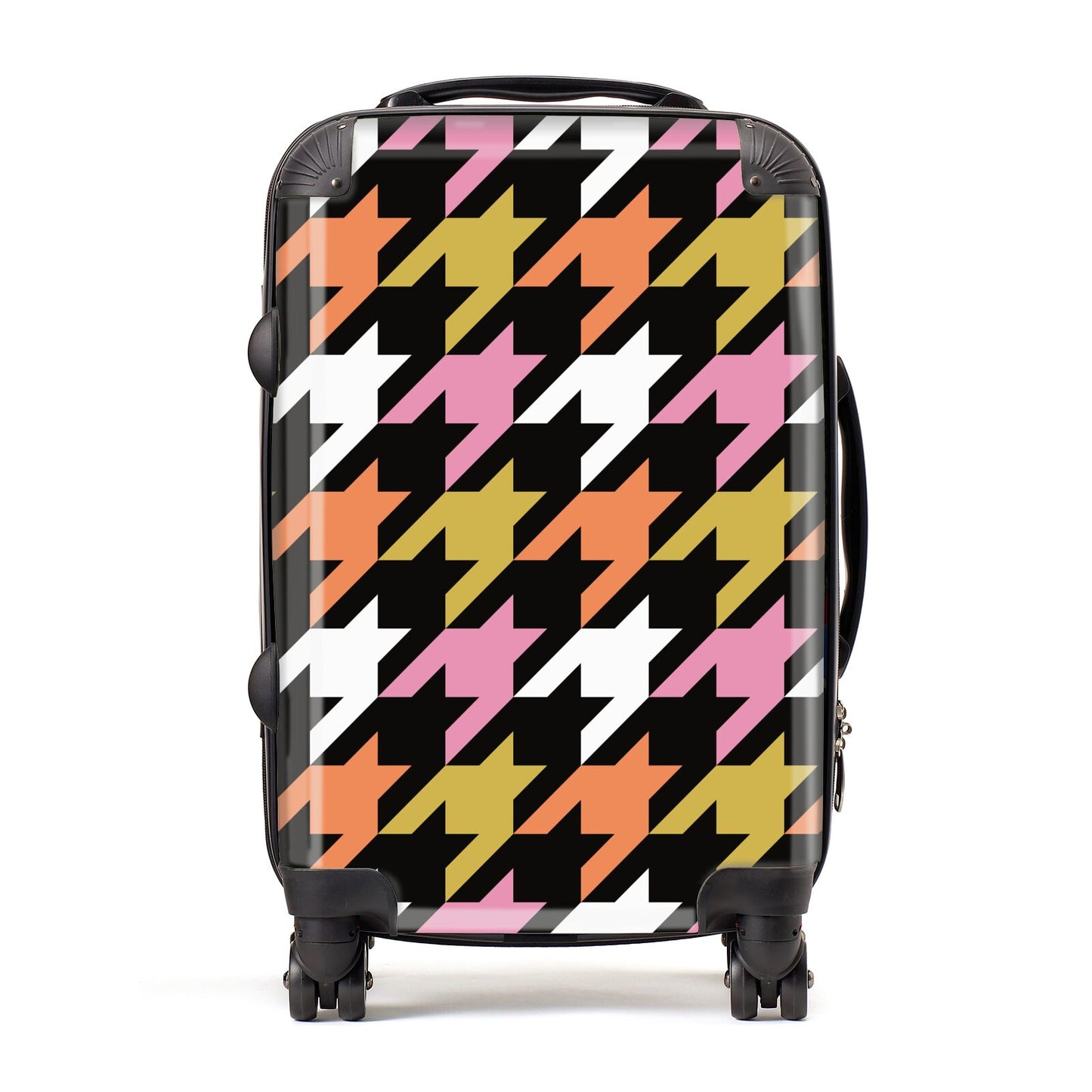 Retro Houndstooth Suitcase