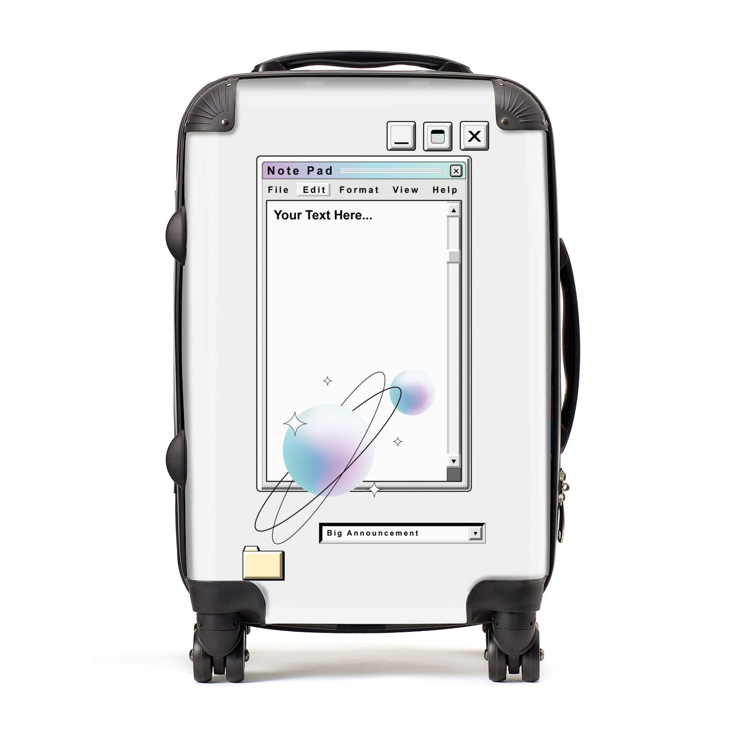 Retro Note Pad Suitcase