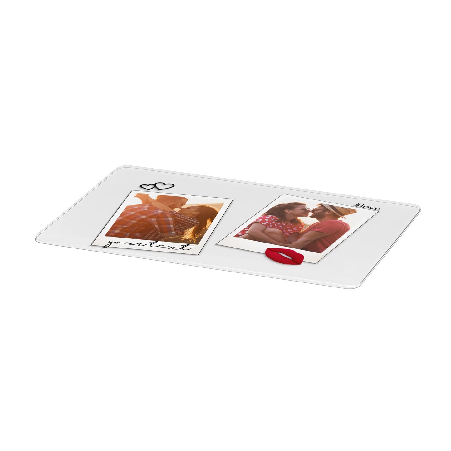 Romantic Pinboard Photo Montage Upload with Text Apple MacBook Case Only