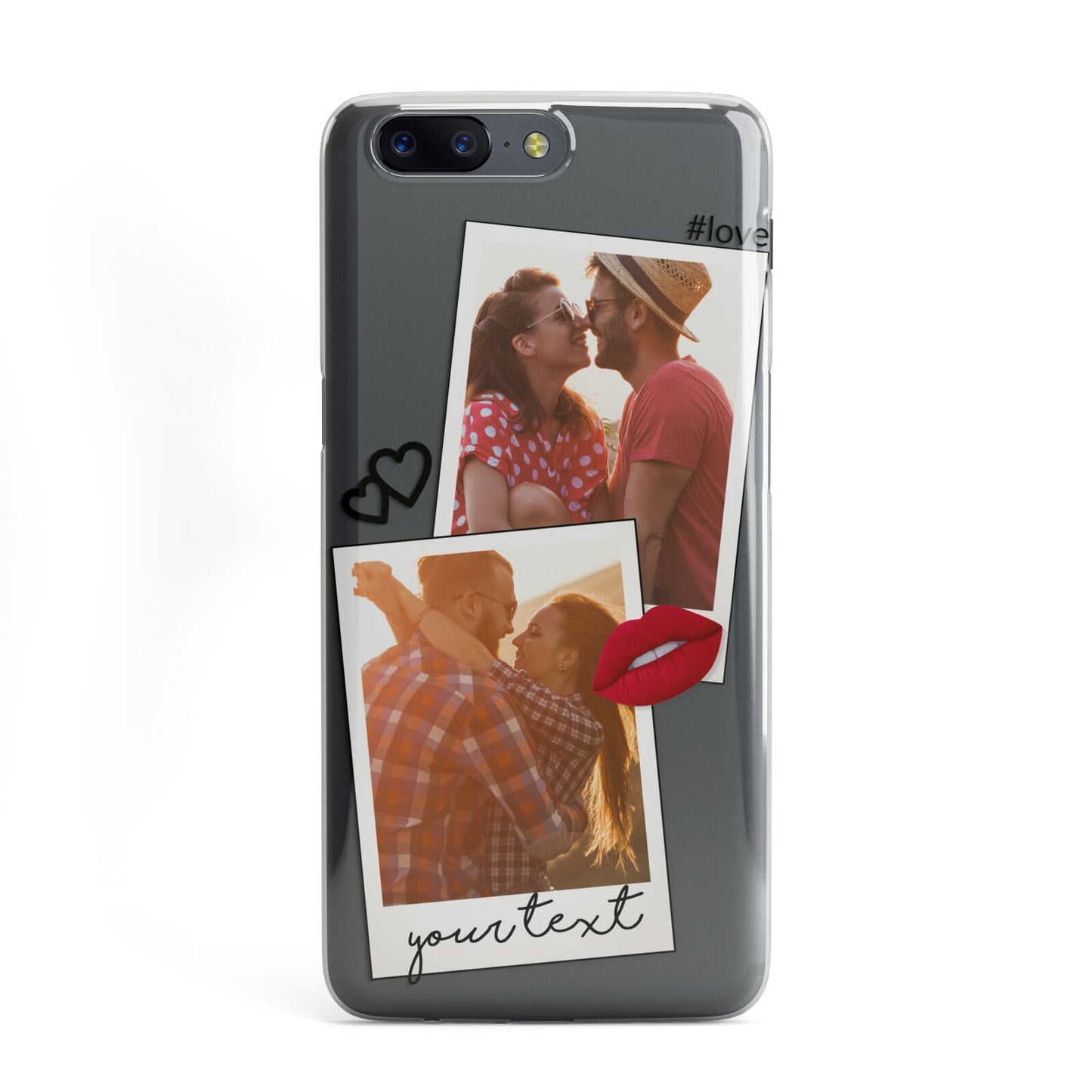 Romantic Pinboard Photo Montage Upload with Text OnePlus Case