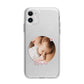 Round Photo Love Upload Apple iPhone 11 in White with Bumper Case