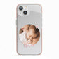Round Photo Love Upload iPhone 13 TPU Impact Case with Pink Edges