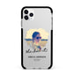 She Did It Graduation Photo with Name Apple iPhone 11 Pro Max in Silver with Black Impact Case