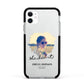 She Did It Graduation Photo with Name Apple iPhone 11 in White with Black Impact Case