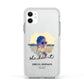 She Did It Graduation Photo with Name Apple iPhone 11 in White with White Impact Case