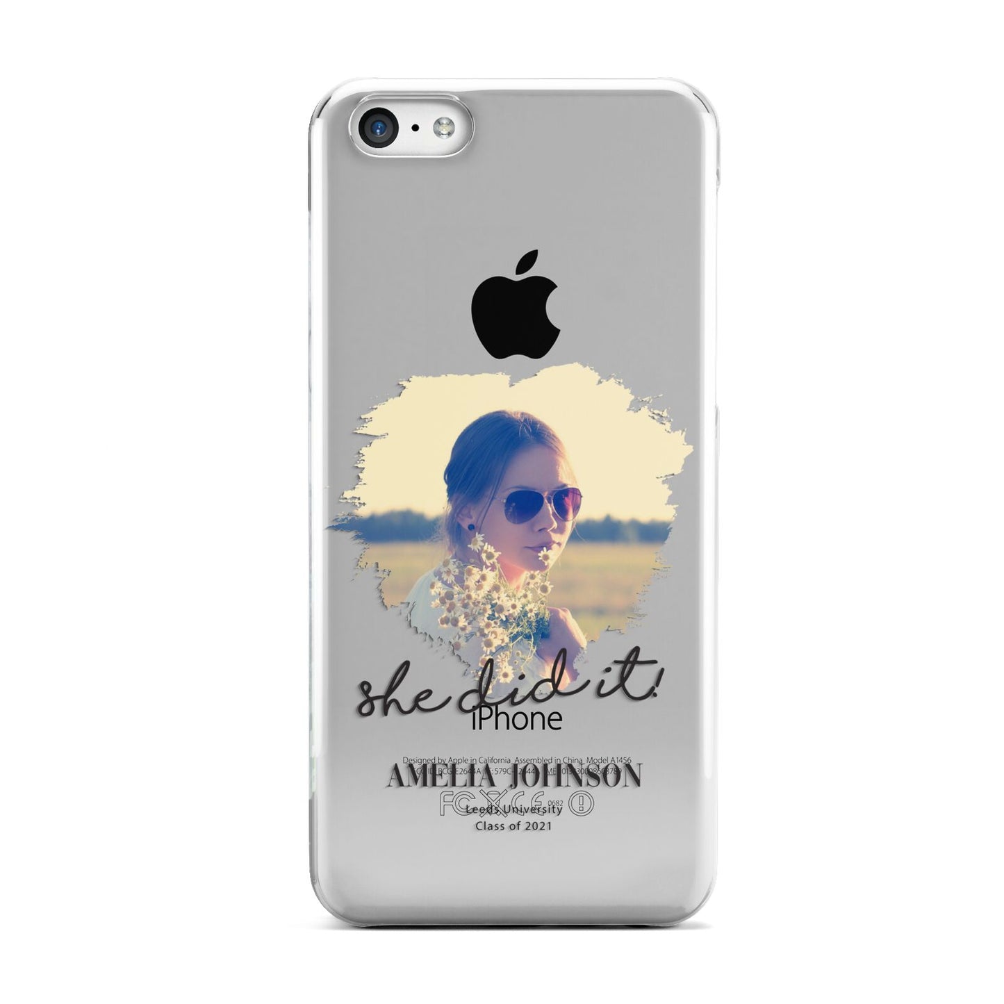 She Did It Graduation Photo with Name Apple iPhone 5c Case