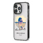 She Did It Graduation Photo with Name iPhone 13 Pro Black Impact Case Side Angle on Silver phone