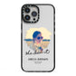 She Did It Graduation Photo with Name iPhone 13 Pro Max Black Impact Case on Silver phone