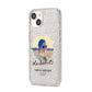 She Did It Graduation Photo with Name iPhone 14 Glitter Tough Case Starlight Angled Image