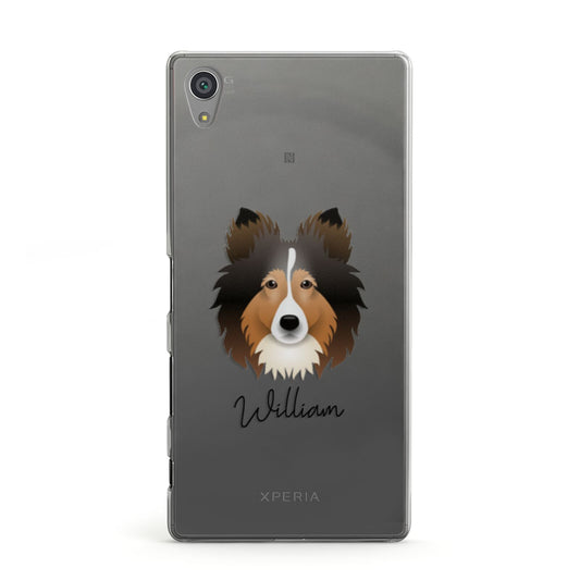 Shetland Sheepdog Personalised Sony Xperia Case
