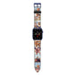 Six Photo Apple Watch Strap with Blue Hardware