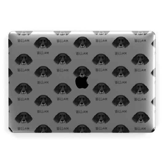 Small Munsterlander Icon with Name Apple MacBook Case