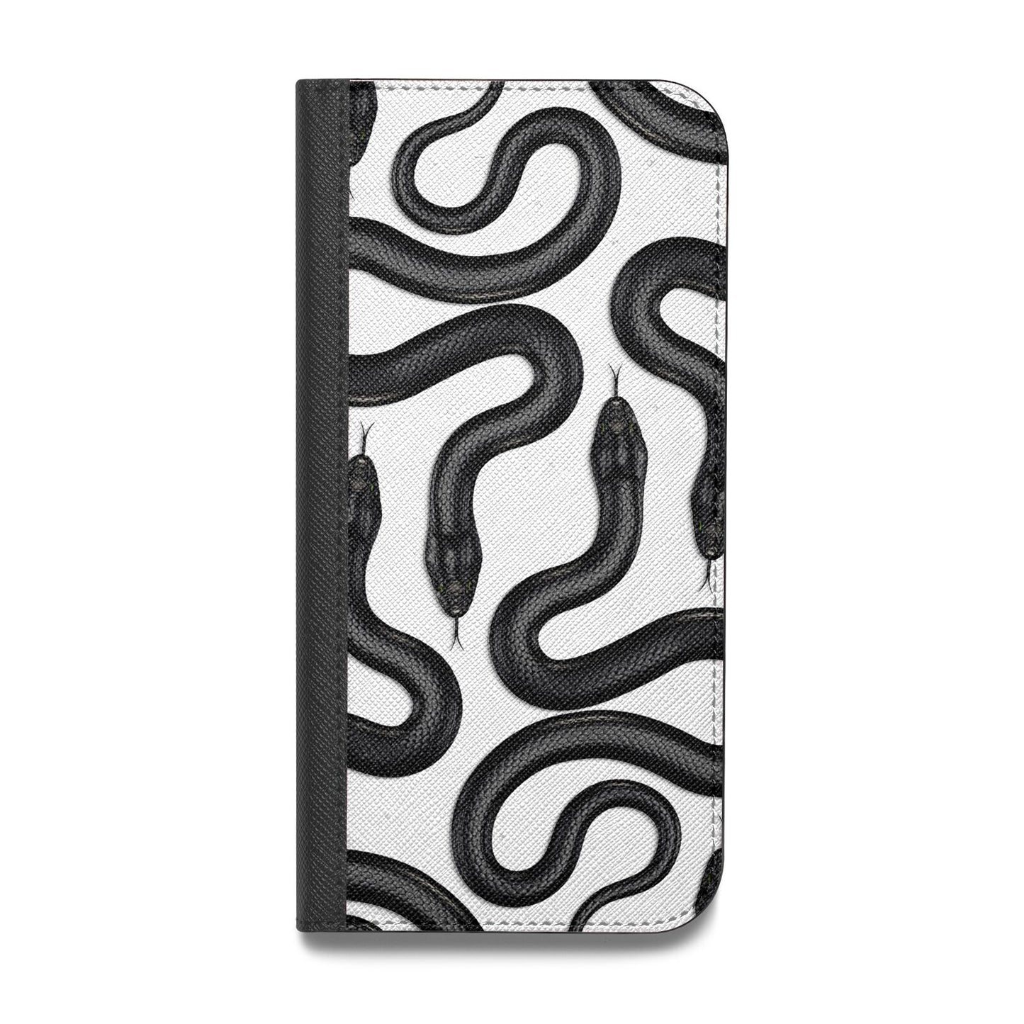 Snake Pattern Vegan Leather Flip Samsung Case