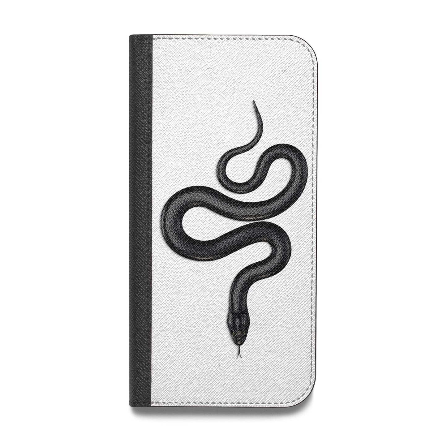 Snake Vegan Leather Flip Samsung Case
