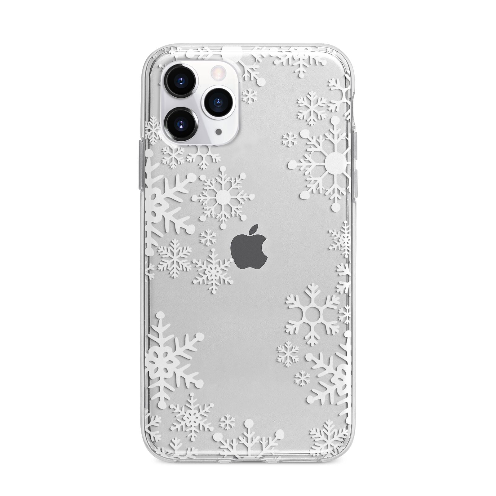 Snowflake Apple iPhone 11 Pro Max in Silver with Bumper Case