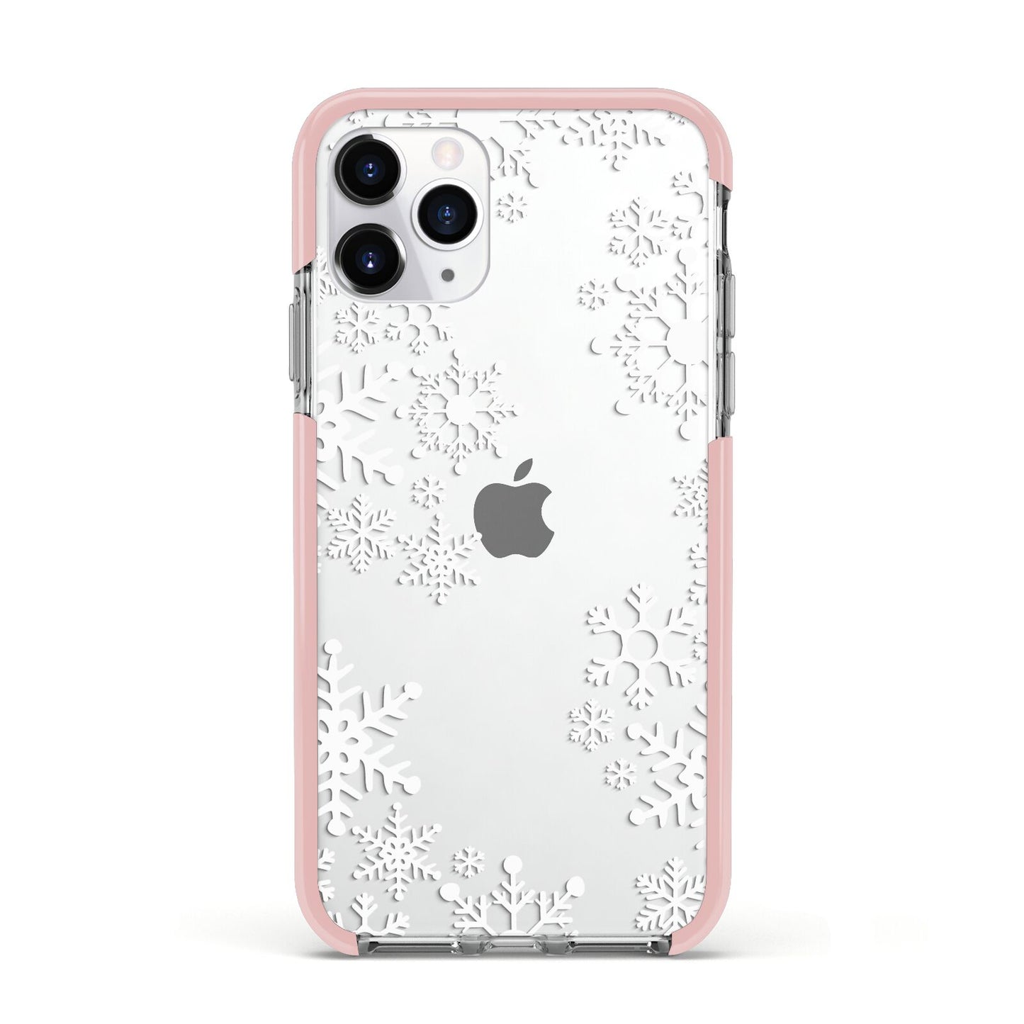 Snowflake Apple iPhone 11 Pro in Silver with Pink Impact Case