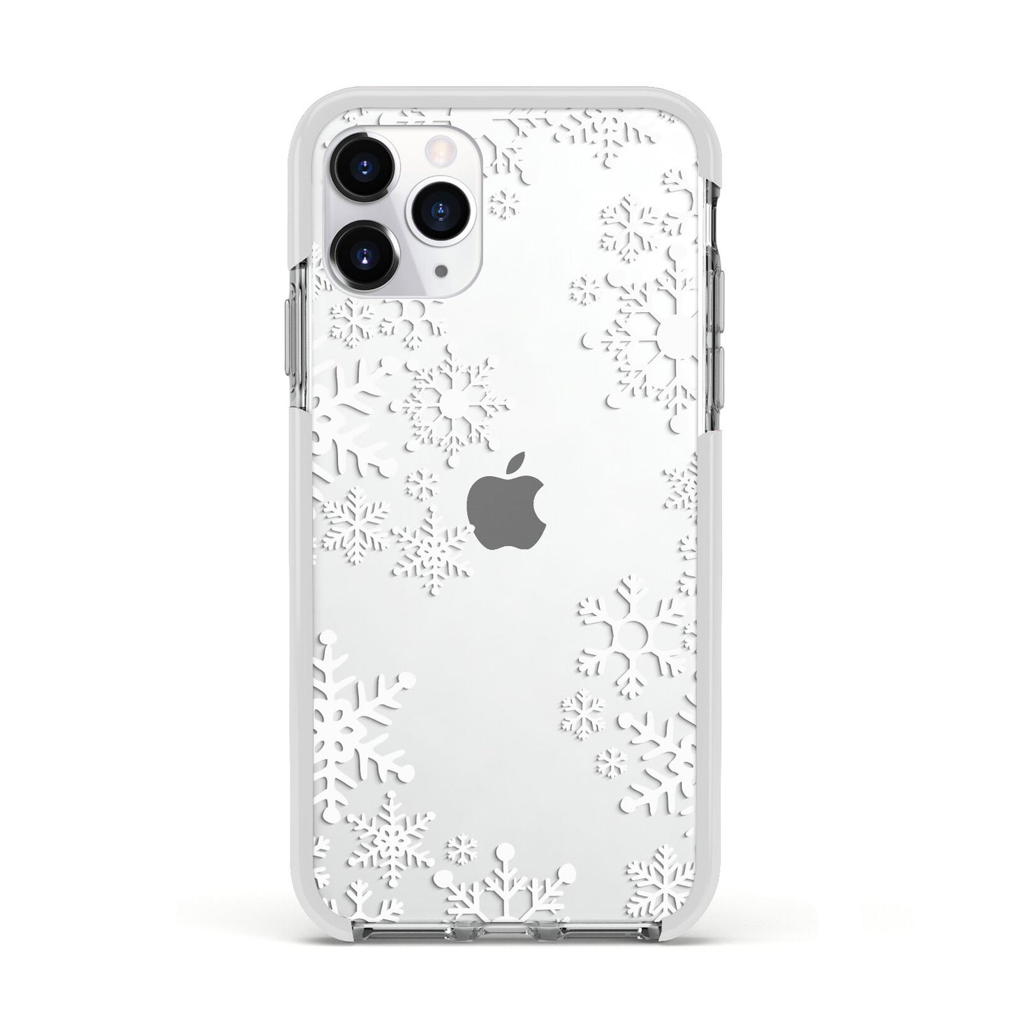 Snowflake Apple iPhone 11 Pro in Silver with White Impact Case