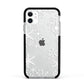 Snowflake Apple iPhone 11 in White with Black Impact Case