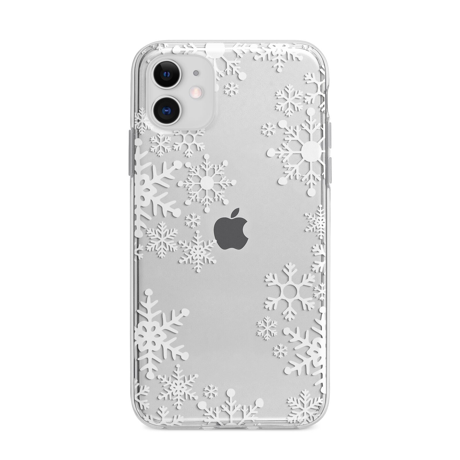 Snowflake Apple iPhone 11 in White with Bumper Case