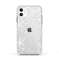 Snowflake Apple iPhone 11 in White with White Impact Case