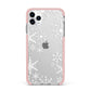 Snowflake iPhone 11 Pro Max Impact Pink Edge Case