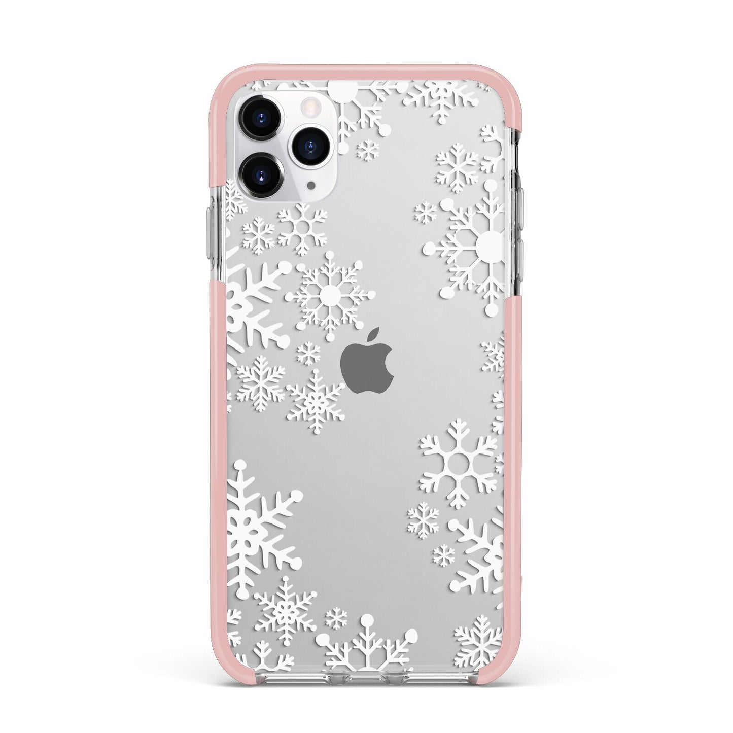 Snowflake iPhone 11 Pro Max Impact Pink Edge Case