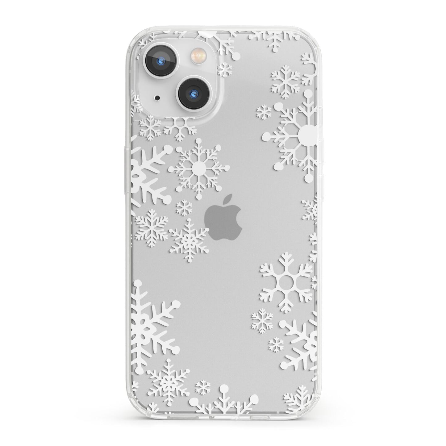 Snowflake iPhone 13 Clear Bumper Case